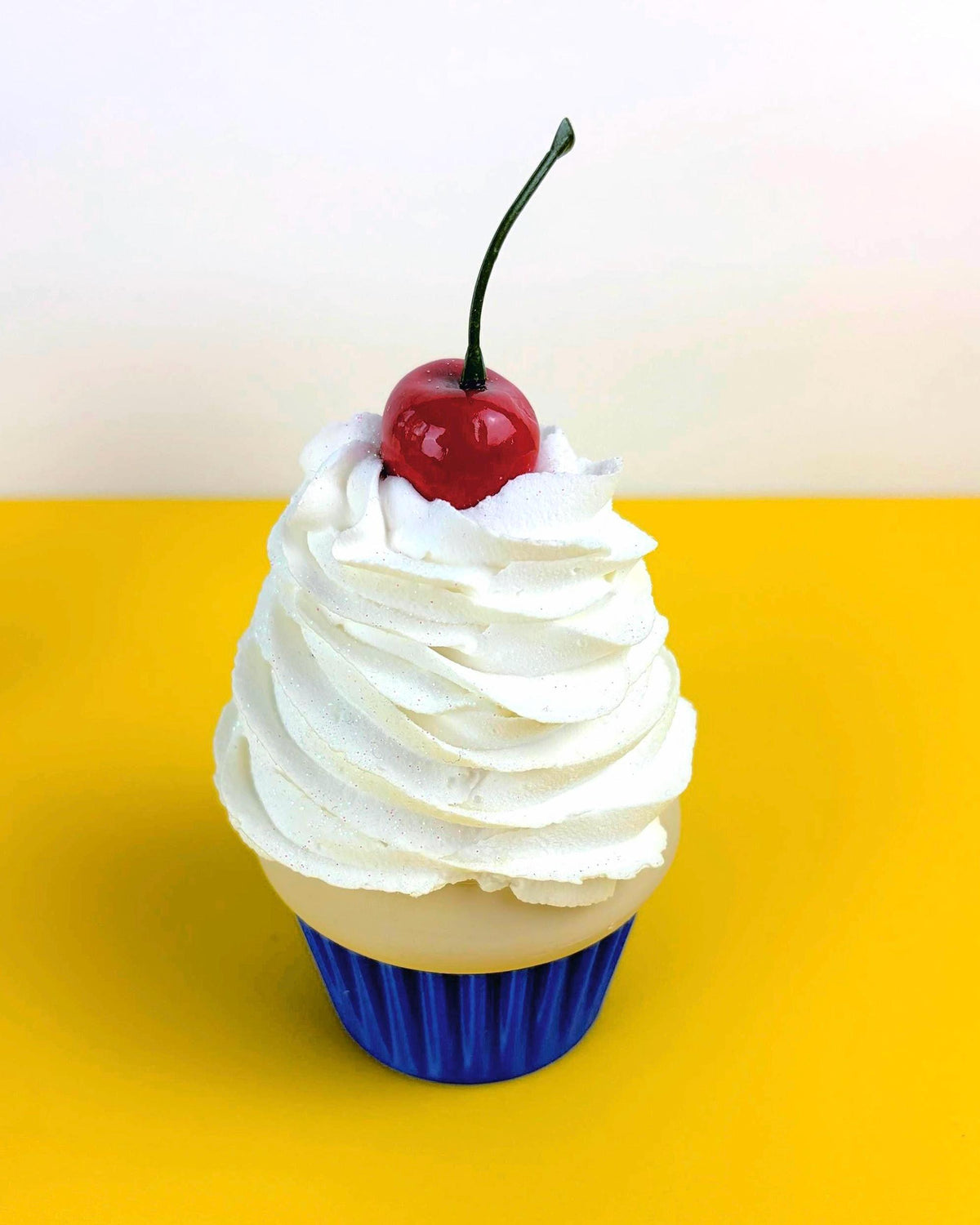 Fake Cupcake Screw Top Lid Jar with Cherry or Sprinkles - Multiple Colors Available