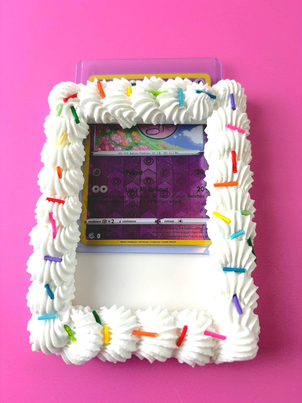 Fake Cake Trading Card Holder Frame