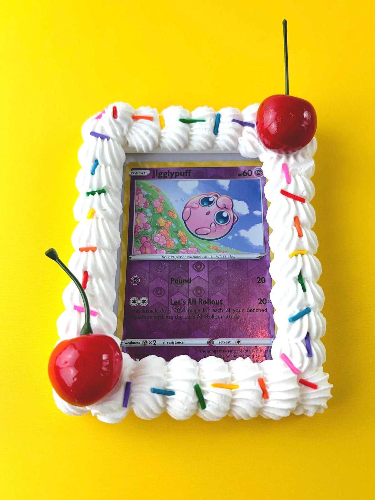 Fake Cake Trading Card Holder Frame