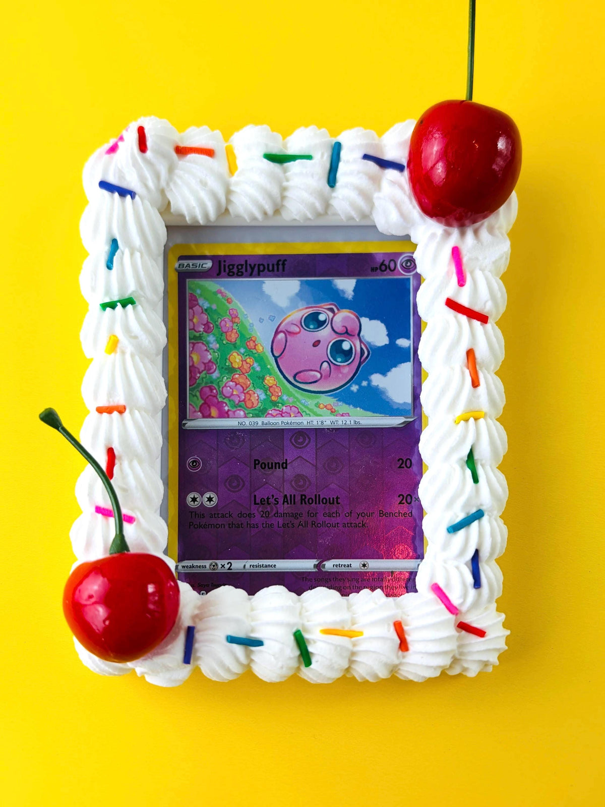 Fake Cake Trading Card Holder Frame