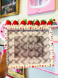 Strawberry Fake Cake Photo Frame: Decoden Dopamine Decor