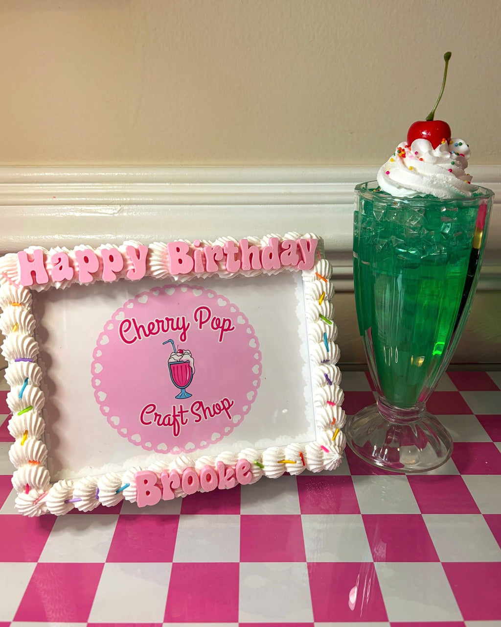 Custom Fake Cake Frame – Personalized Birthday Photo Holder