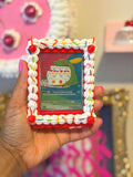 Faux Cake Trading Card Holder Frame with Stand