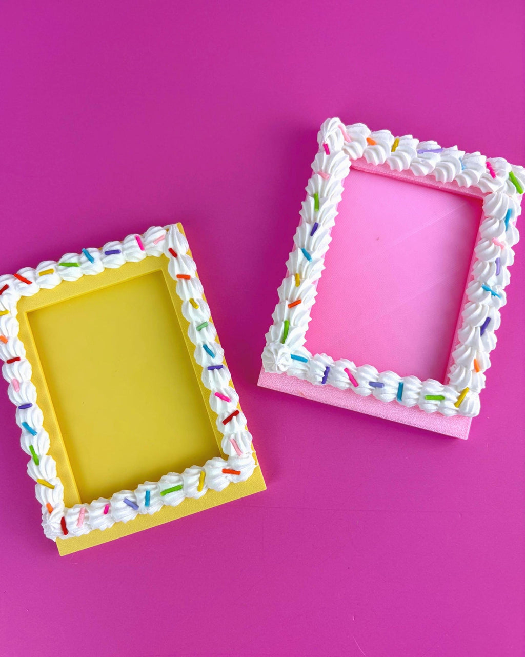 Faux Cake Trading Card Holder Frame with Stand