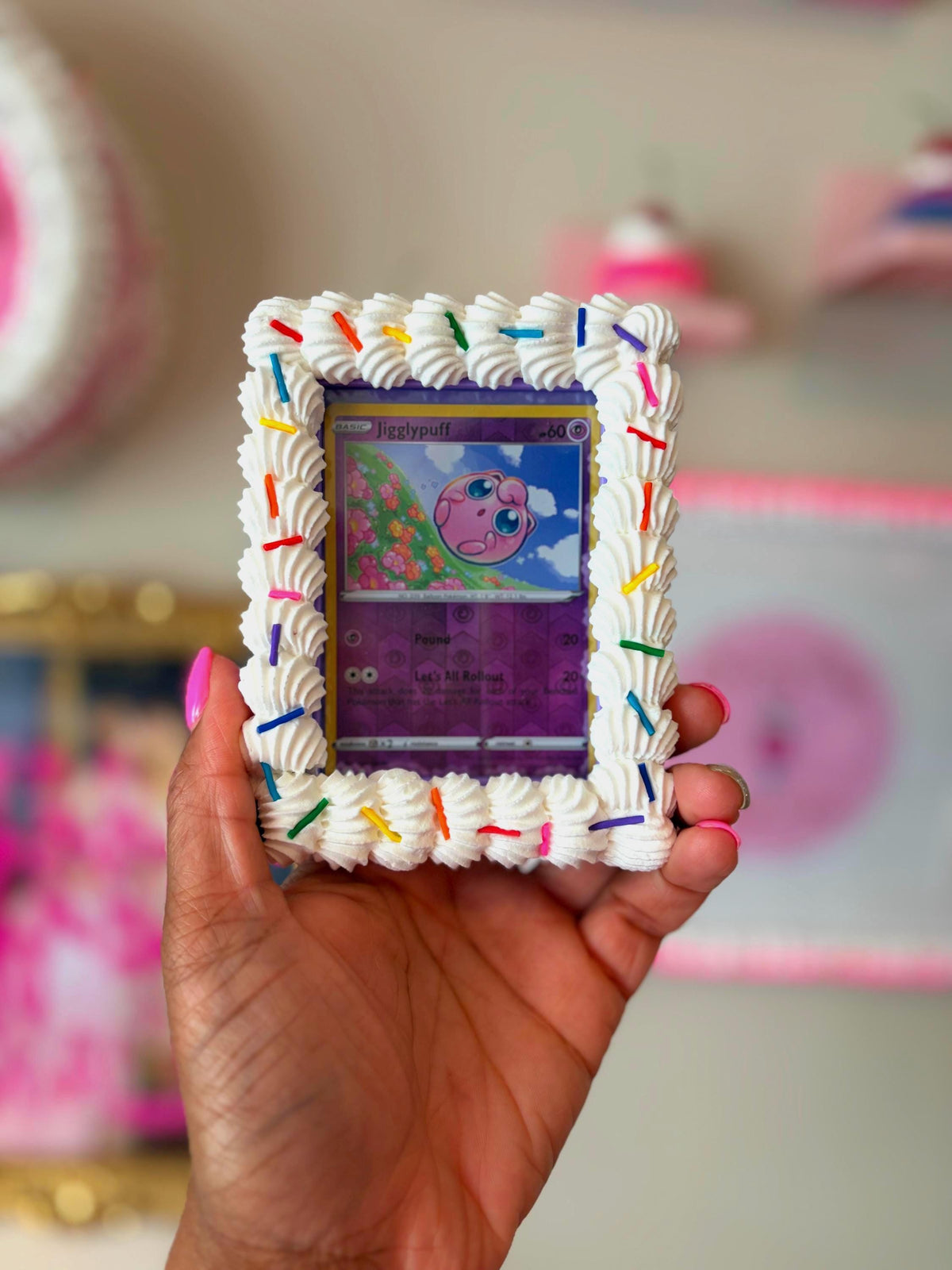 Fake Cake Trading Card Holder Frame