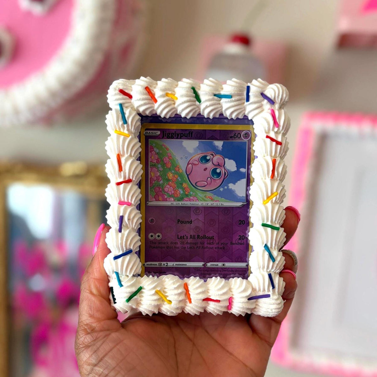 Fake Cake Trading Card Holder Frame