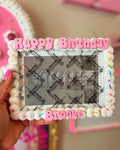 Custom Fake Cake Frame – Personalized Birthday Photo Holder