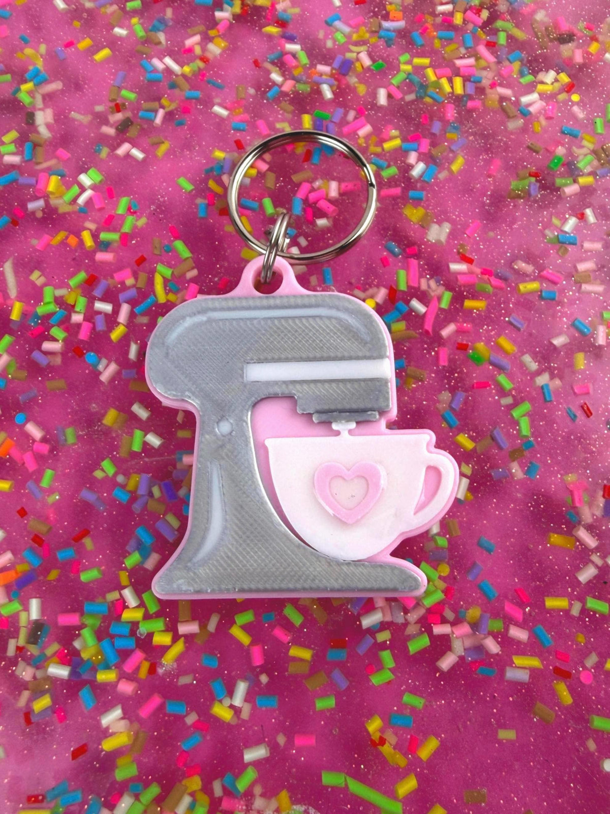 NFC Baker Keychain – 3D Printed Mixer Keychain for Cake Decorators– Tap to Share