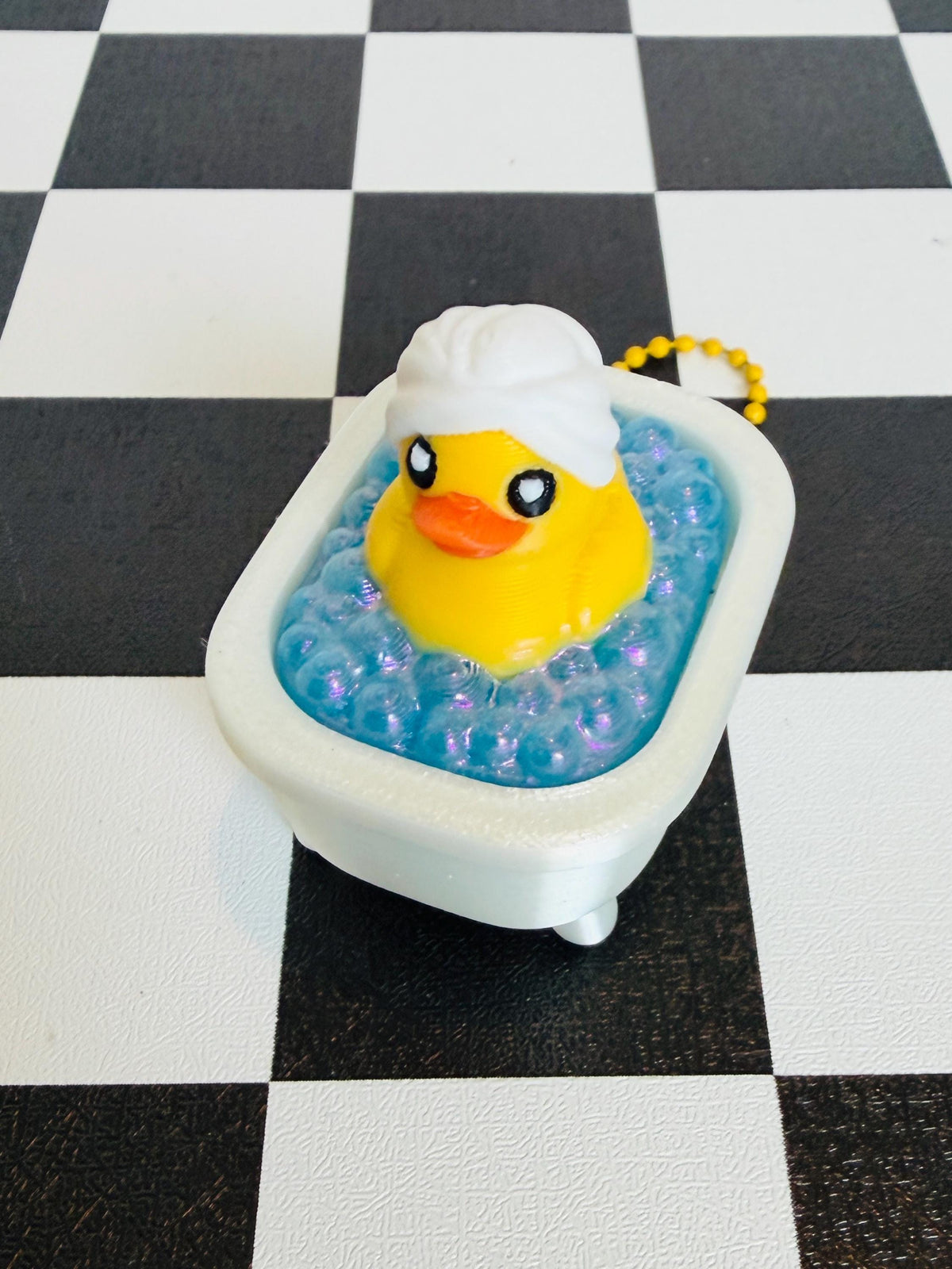 3D Printed Bath Duck Clicker Toy | Keychain Fidget