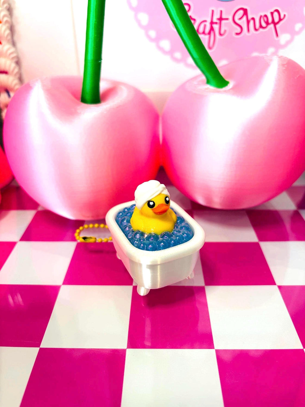 3D Printed Bath Duck Clicker Toy | Keychain Fidget
