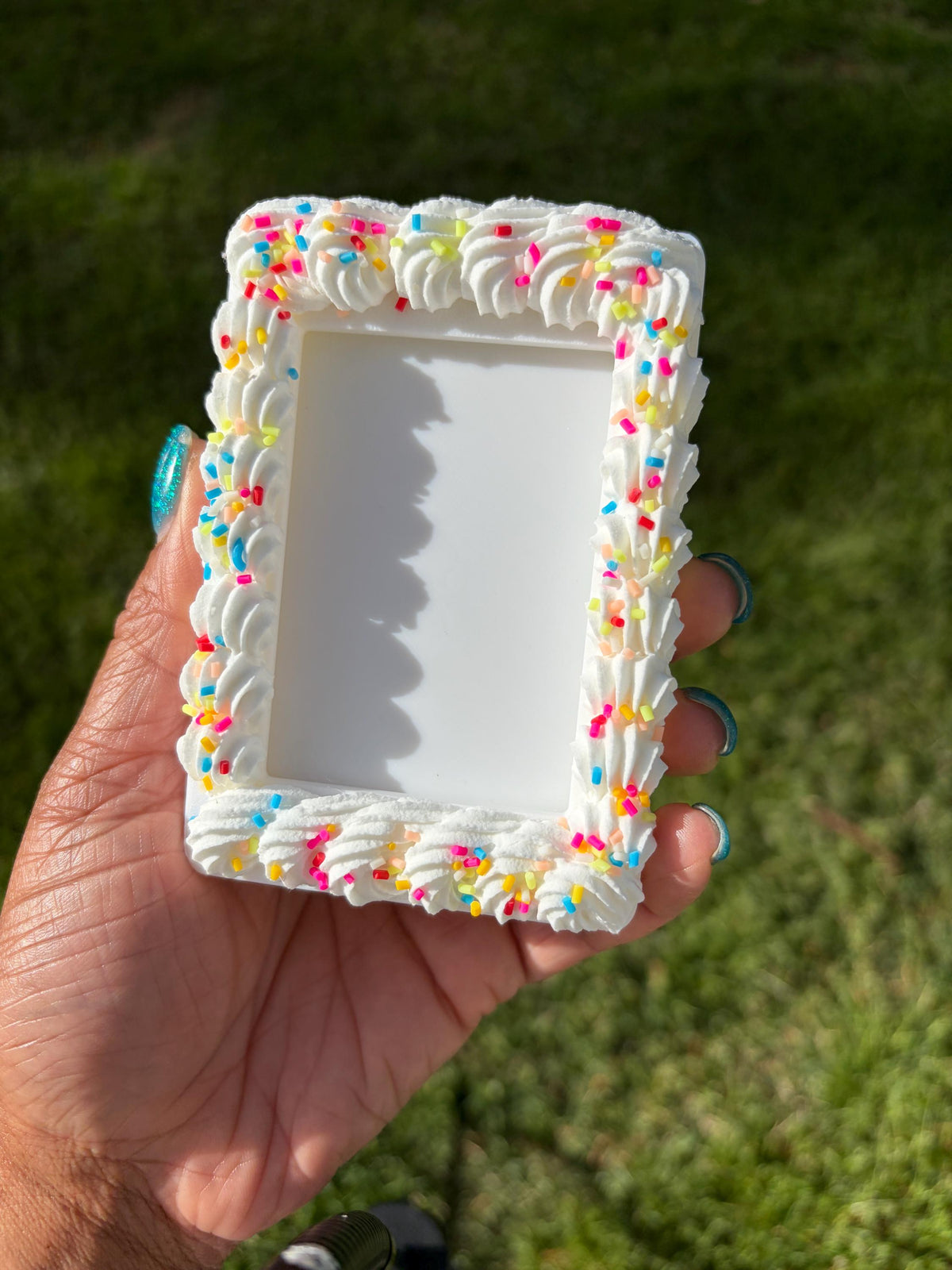 Instax Mini Fake Cake with Sprinkles Magnetic Frame