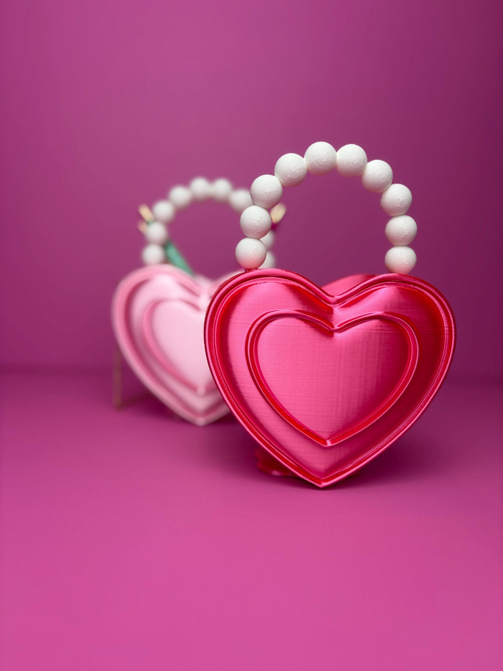 Heart Shaped Purse Pen Holder, Makeup Brush Container and Desk Organizer
