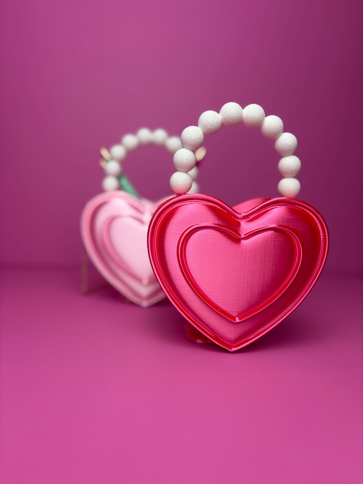 Heart Shaped Purse Pen Holder, Makeup Brush Container and Desk Organizer