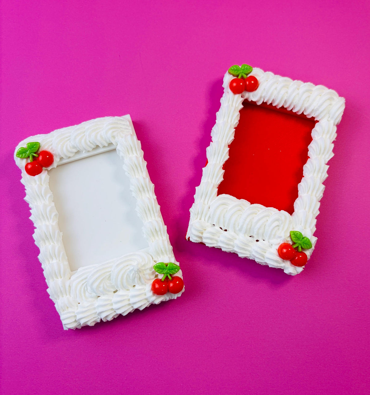 Instax Mini Fake Cake with Cherries Frame Magnet