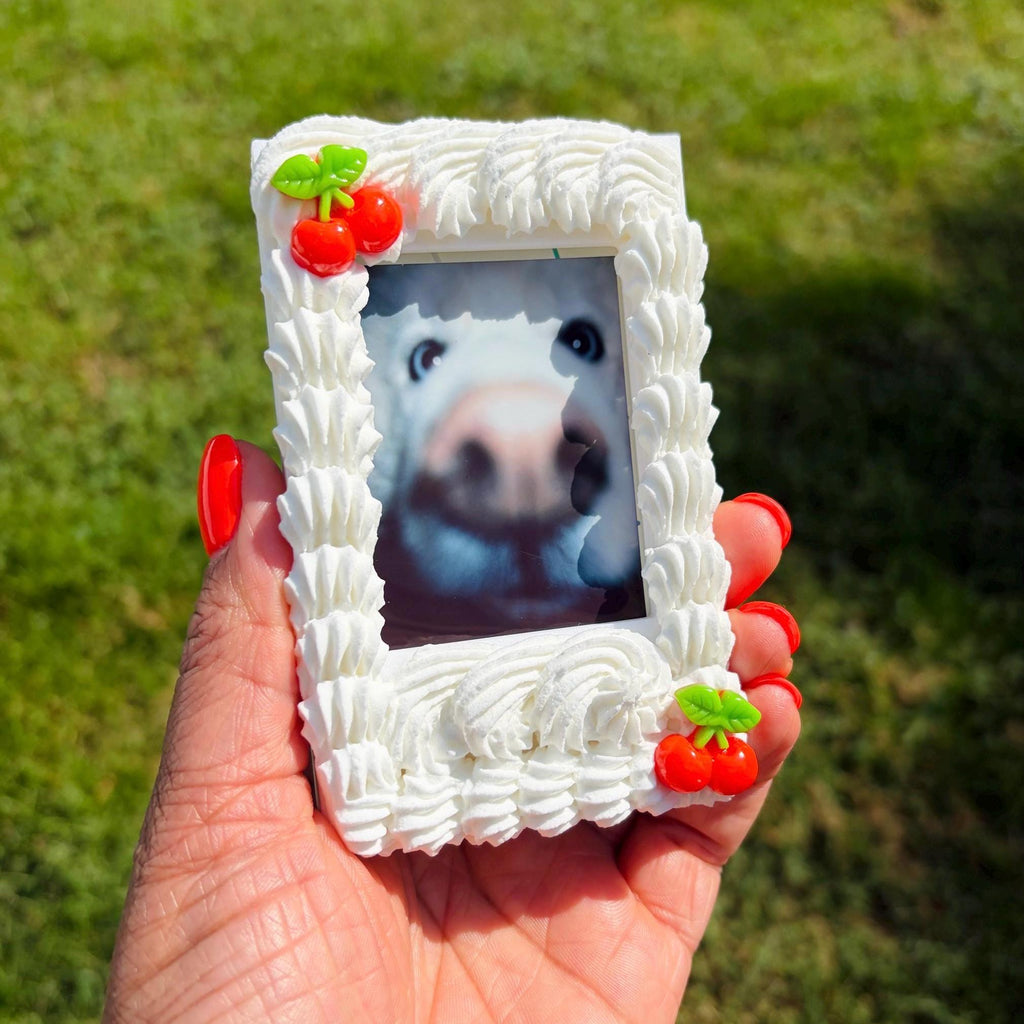 Instax Mini Fake Cake with Cherries Frame Magnet