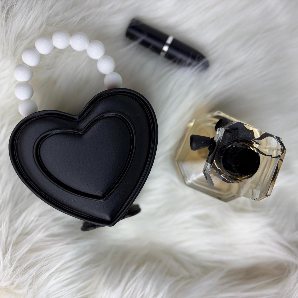 Heart Shaped Purse Pen Holder, Makeup Brush Container and Desk Organizer