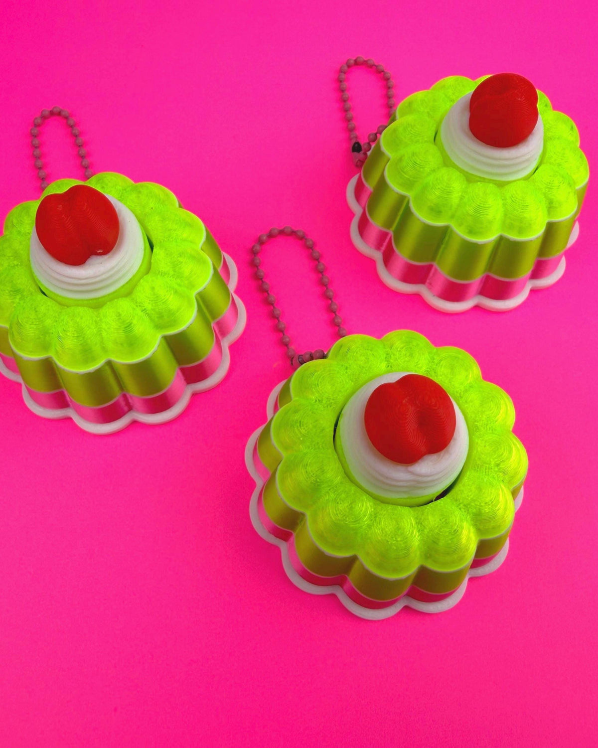 Pink and Green Jelly Fidget Mechanical Clicker