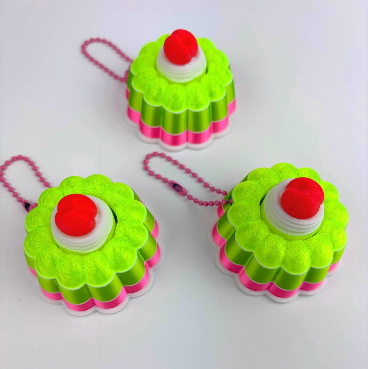 Pink and Green Jelly Fidget Mechanical Clicker