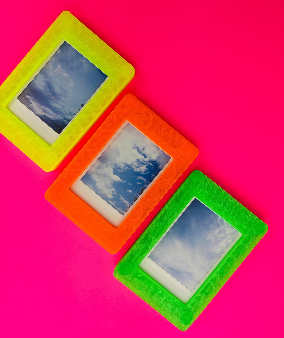 Neon Jelly Instax Mini Magnetic Frame | Y2K Picture Holder