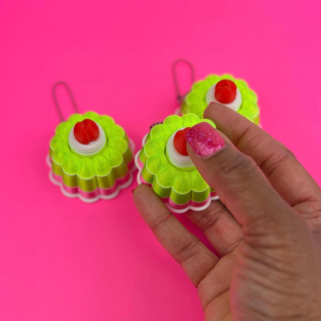 Pink and Green Jelly Fidget Mechanical Clicker