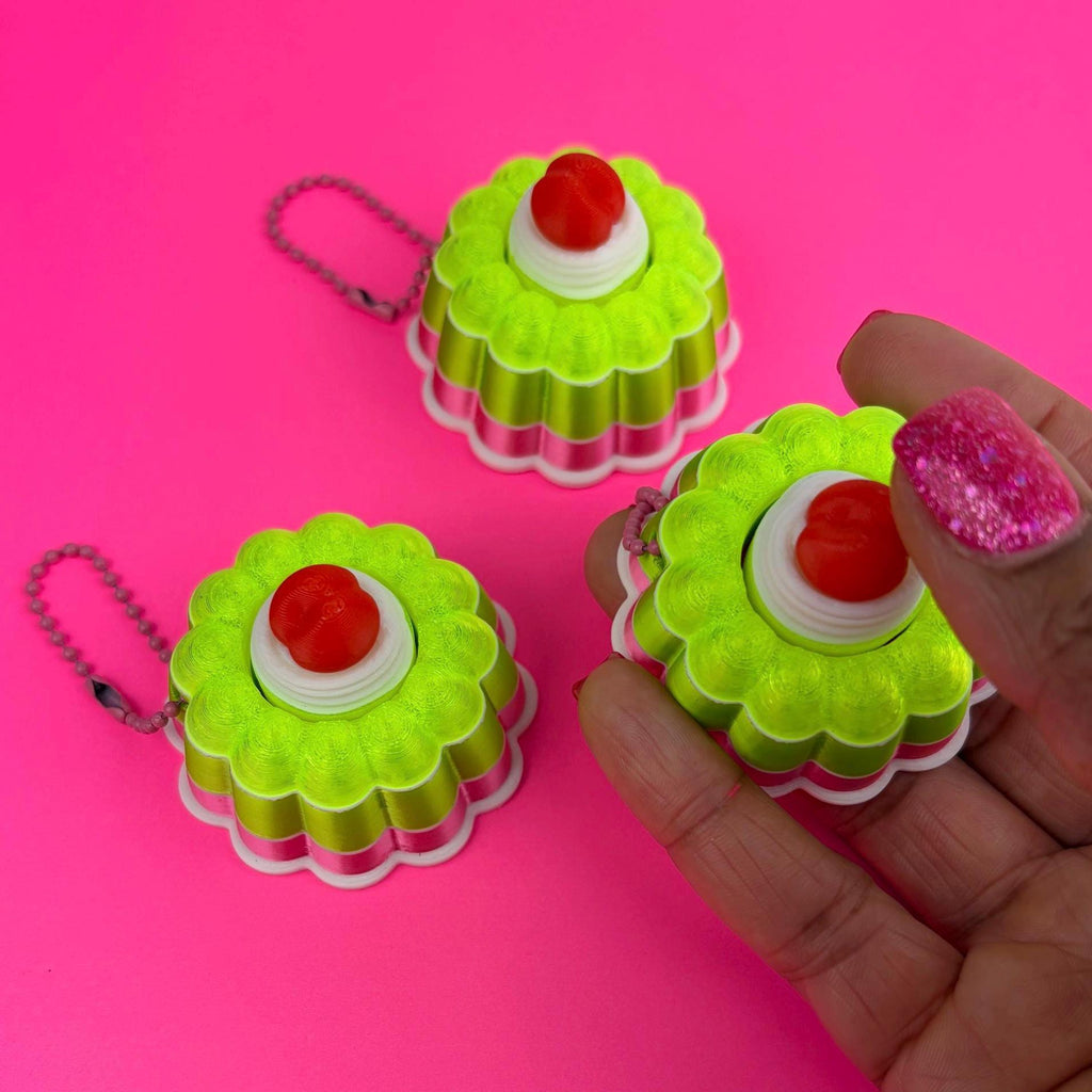Pink and Green Jelly Fidget Mechanical Clicker