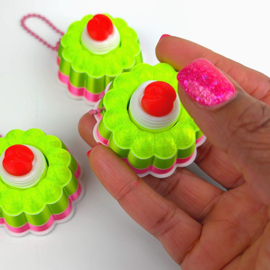 Pink and Green Jelly Fidget Mechanical Clicker