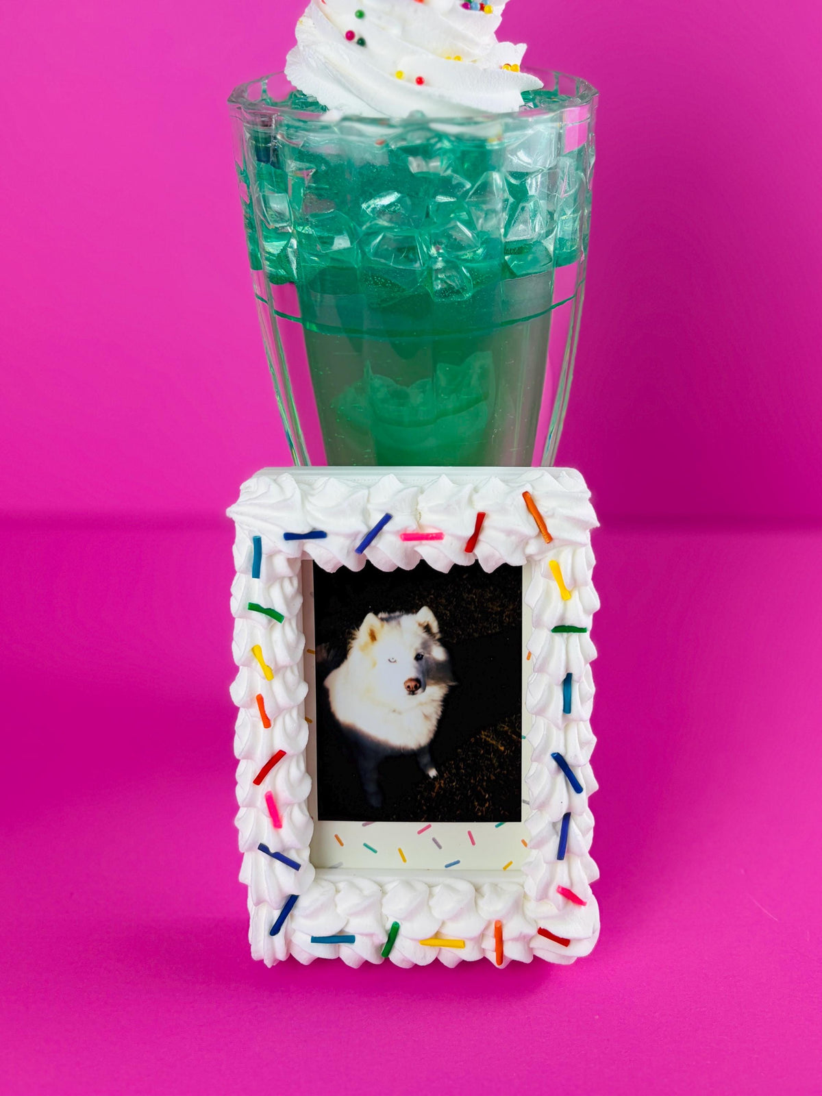 Instax Mini Fake Cake with Sprinkles Magnetic Frame