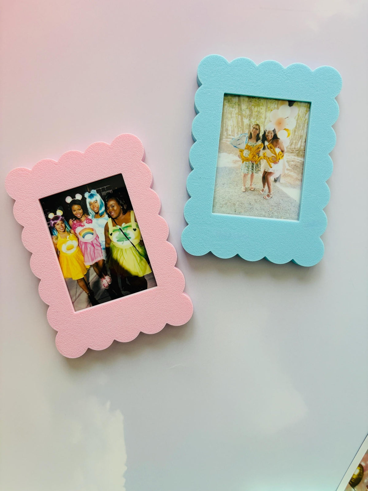 Magnetic Instax Mini Frame in Pastel Colors Scalloped| (Frame Only or Photo Included)