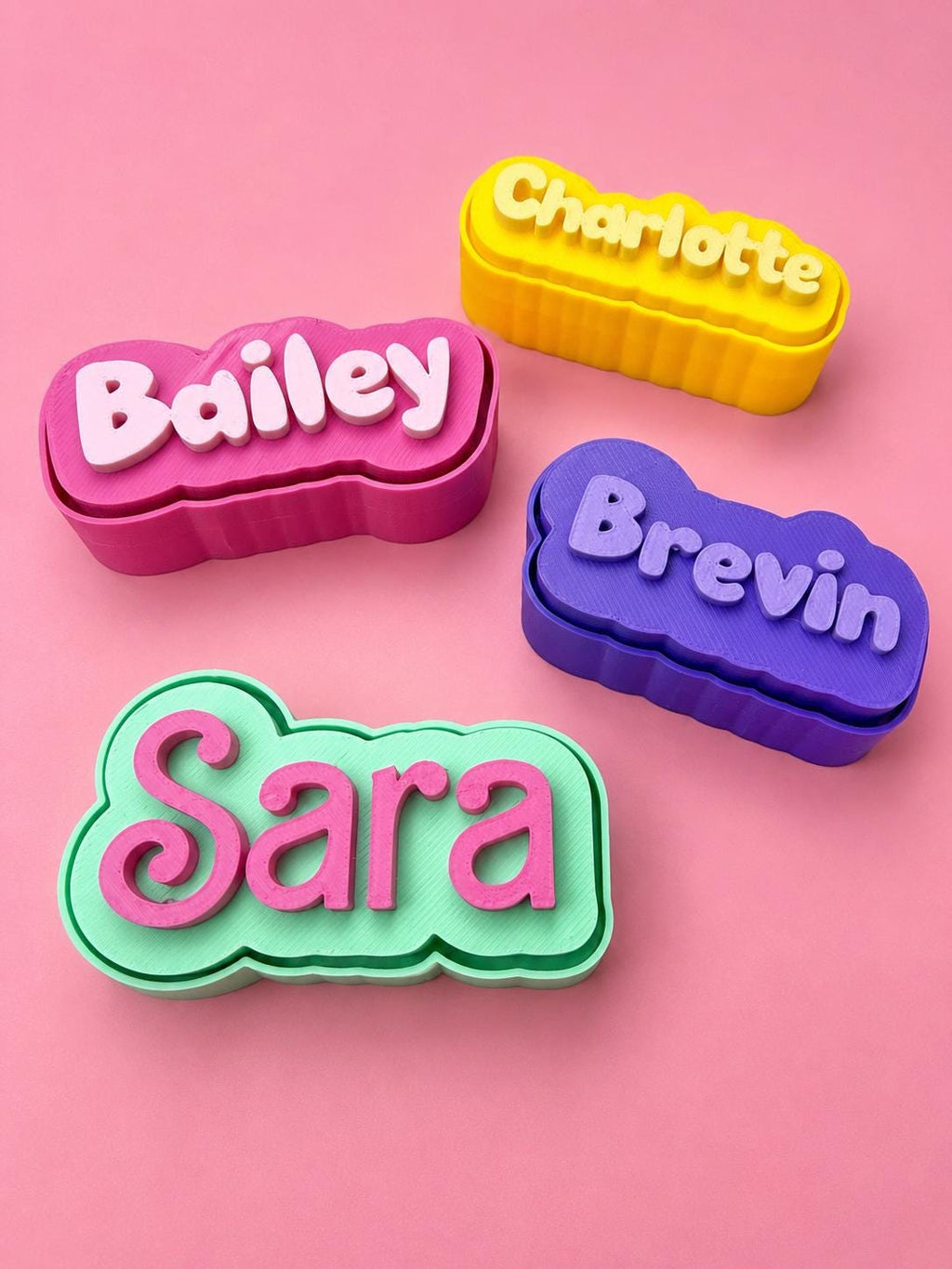 Personalized Name Clicker Keychain | Custom Backpack Charm | Gift Boxed
