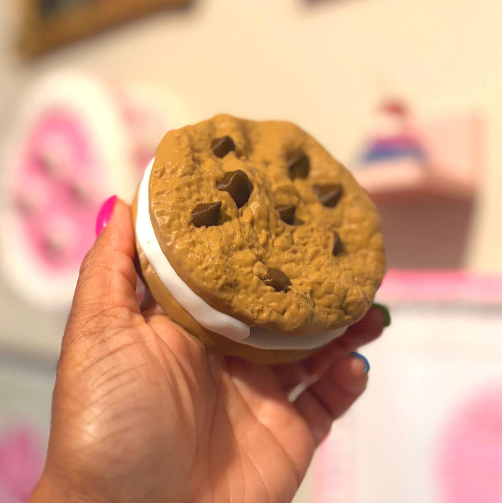 Sticky Note Holder Chocolate Chip Ice Cream Sandwich | Desk Organizer, Teacher Gift