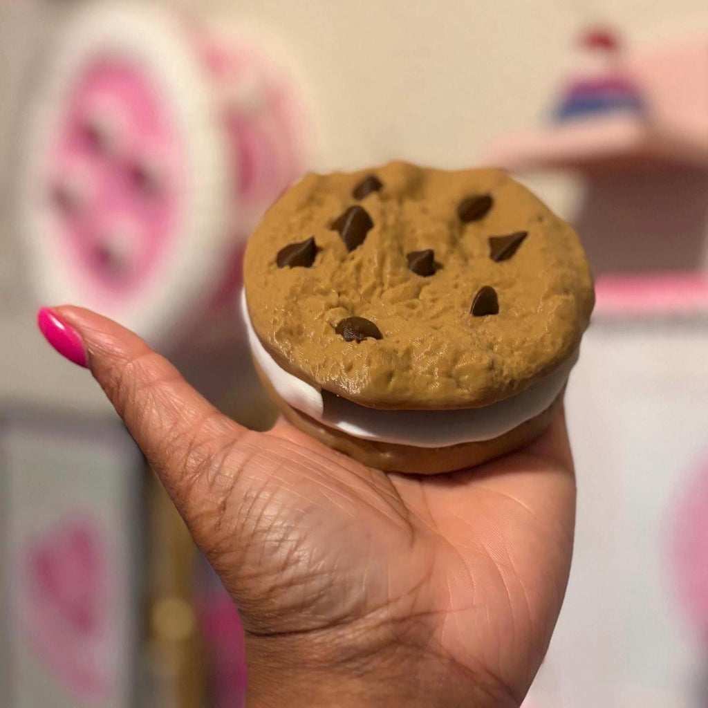 Sticky Note Holder Chocolate Chip Ice Cream Sandwich | Desk Organizer, Teacher Gift