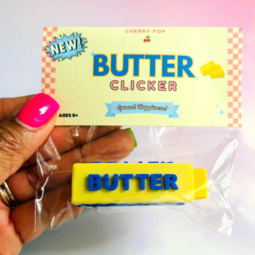 Mechanical Fidget Clicker Butter Stick Shaped