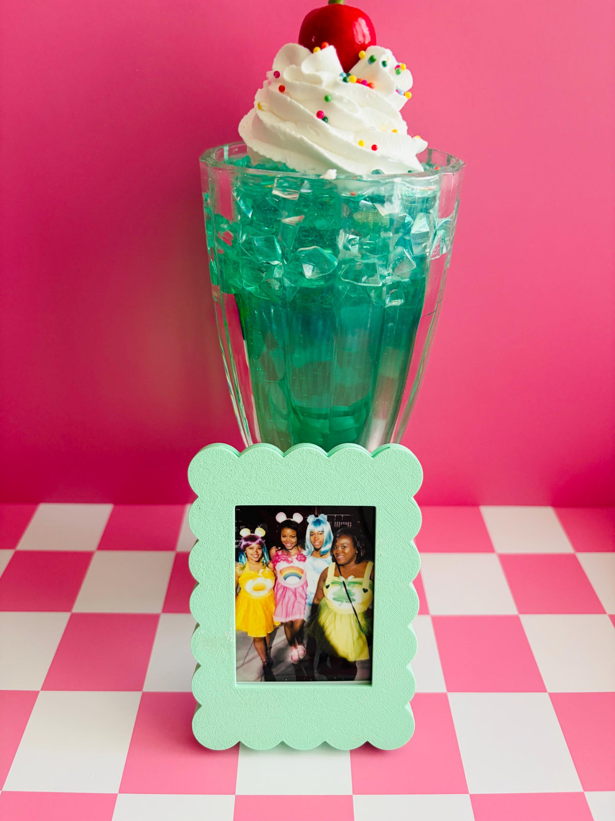 Magnetic Instax Mini Frame in Pastel Colors Scalloped| (Frame Only or Photo Included)
