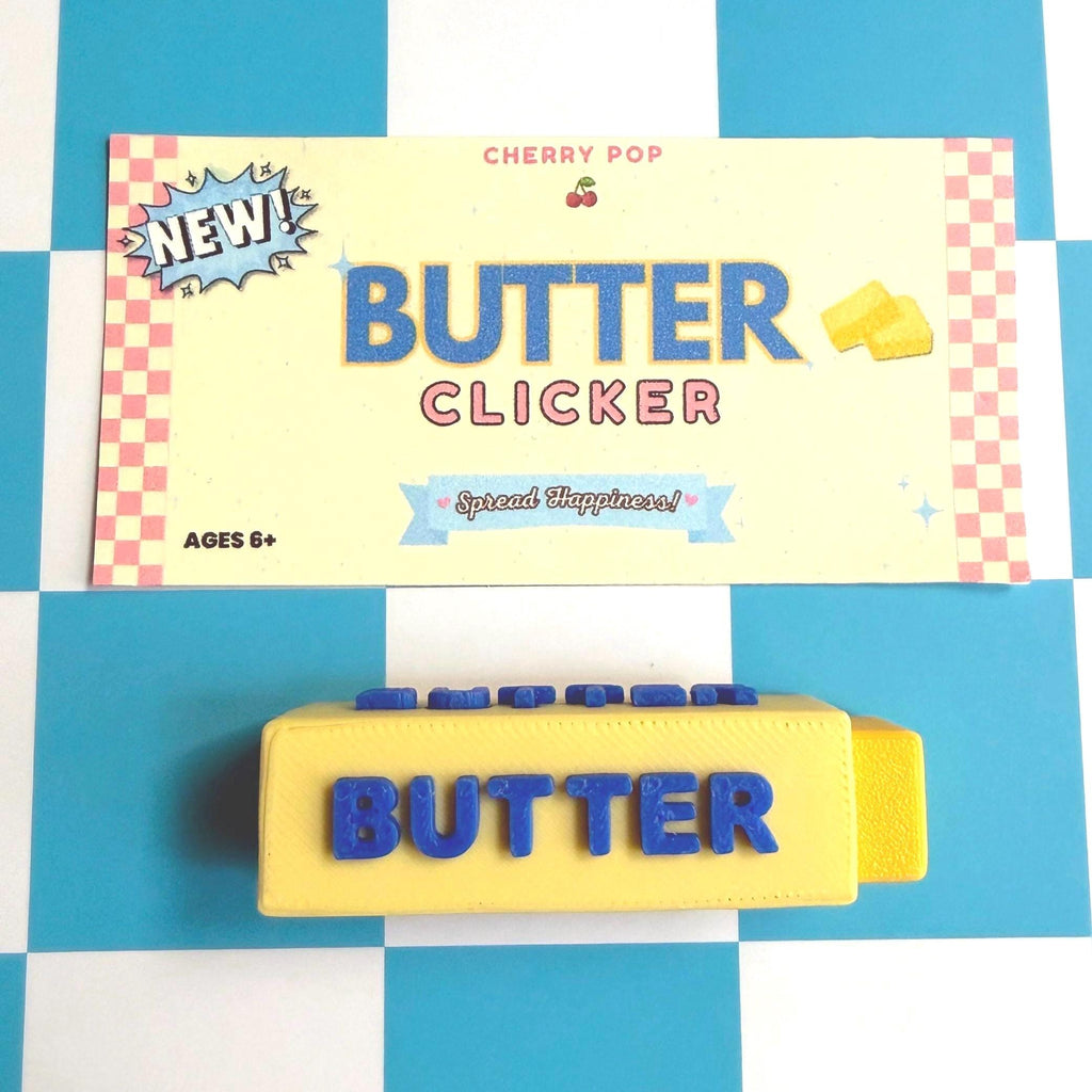 Mechanical Fidget Clicker Butter Stick Shaped