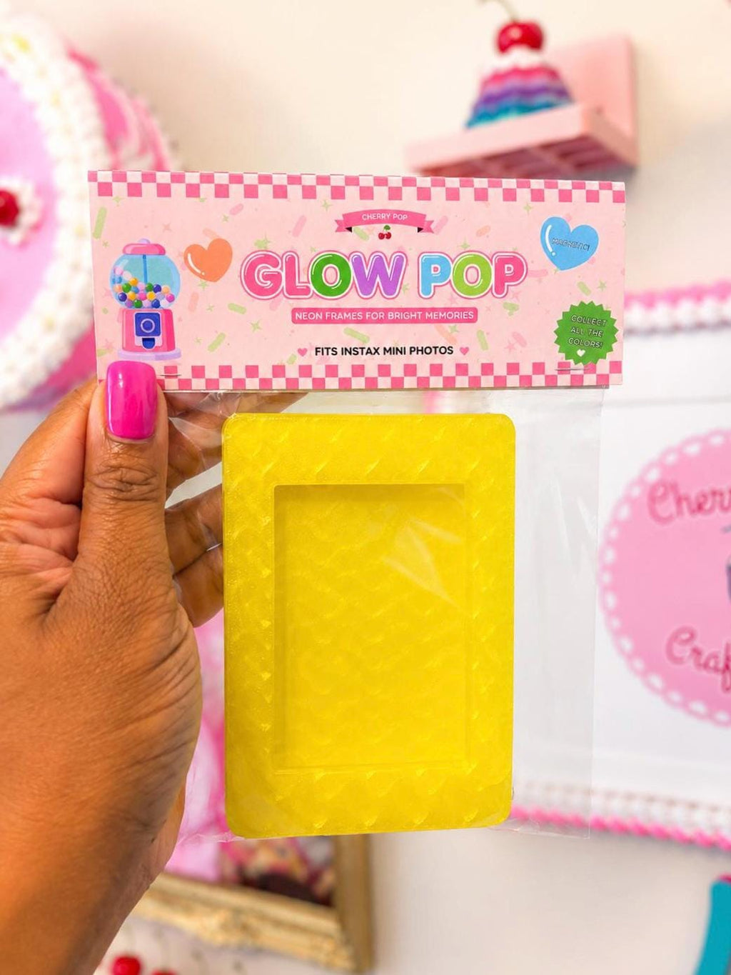 Neon Jelly Instax Mini Magnetic Frame | Y2K Picture Holder