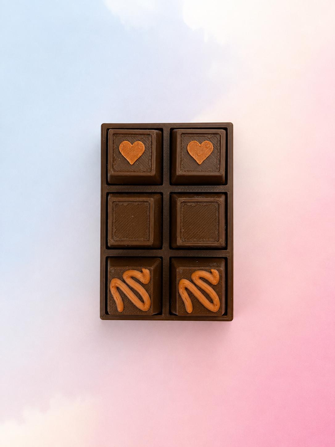 Chocolate Bar Fidget Clicker – 6 Mechanical Keyboard Switches