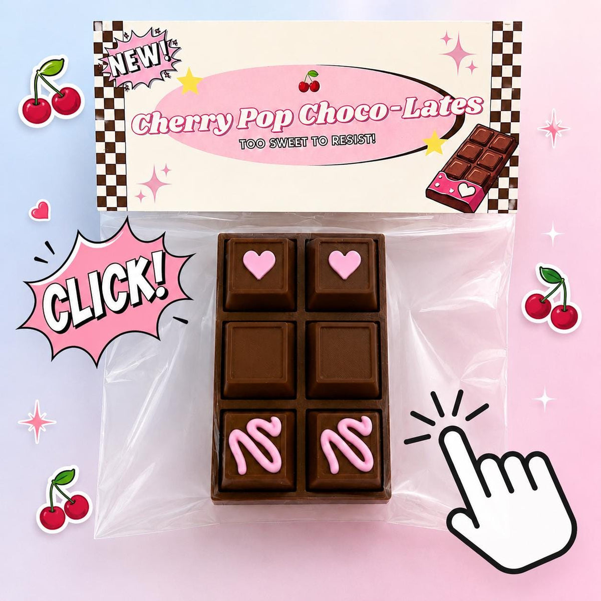 Chocolate Bar Fidget Clicker – 6 Mechanical Keyboard Switches