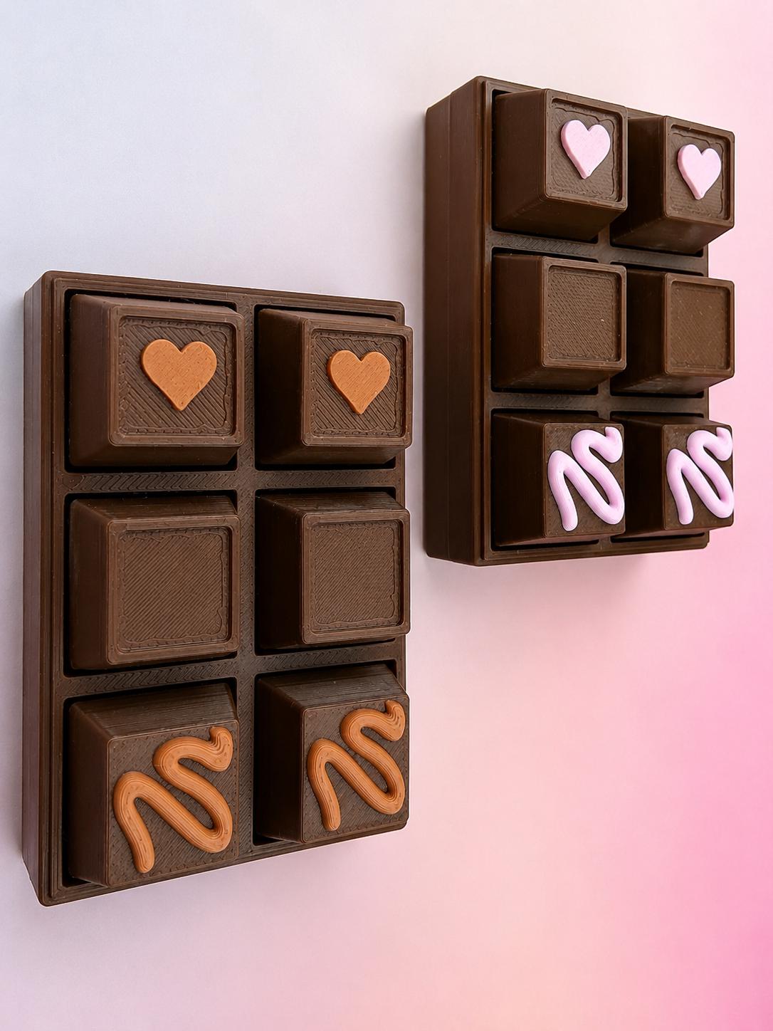 Chocolate Bar Fidget Clicker – 6 Mechanical Keyboard Switches