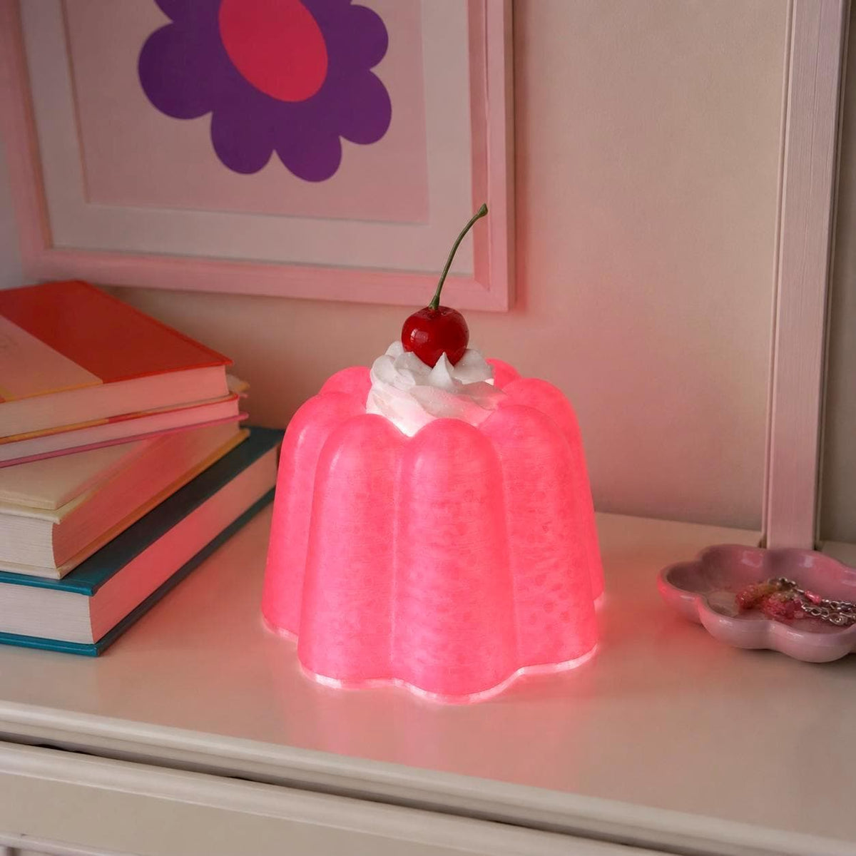 Retro Jelly Cake Lamp – 3D Printed Dessert Night Light