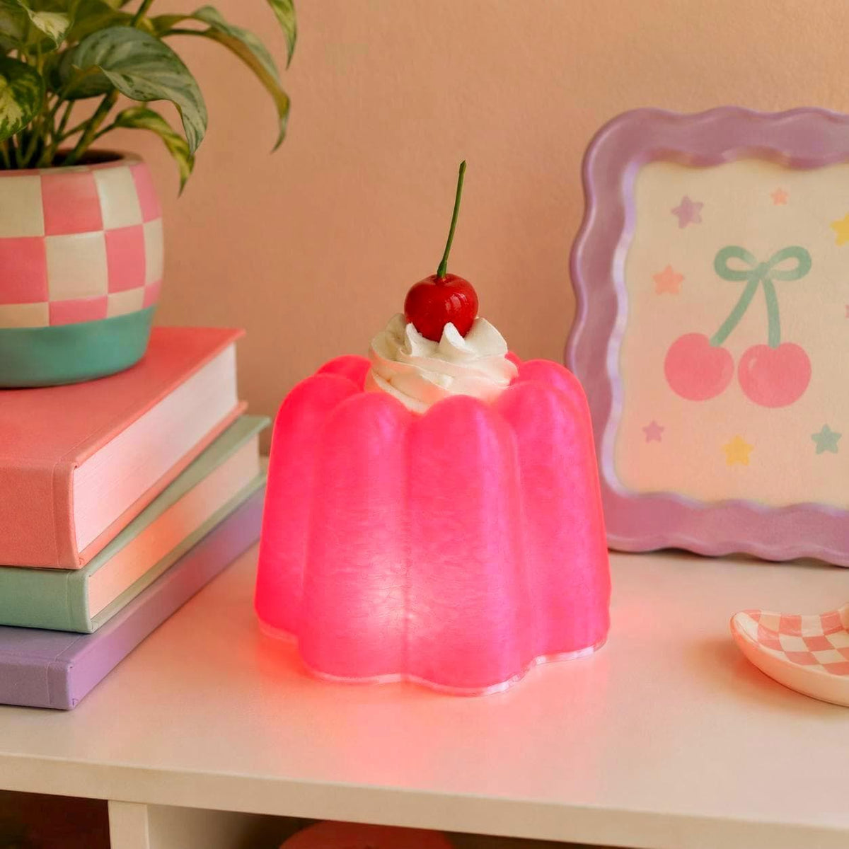Retro Jelly Cake Lamp – 3D Printed Dessert Night Light