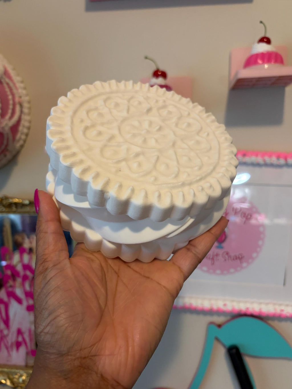 Paint Your Own Sandwich Cookie | 3D Printed Craft Blank | 3 and 6 Inch Size