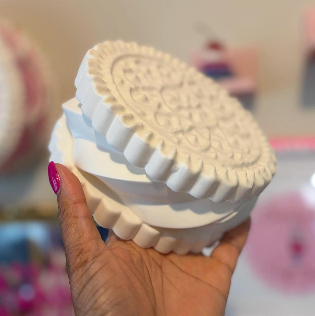Paint Your Own Sandwich Cookie | 3D Printed Craft Blank | 3 and 6 Inch Size