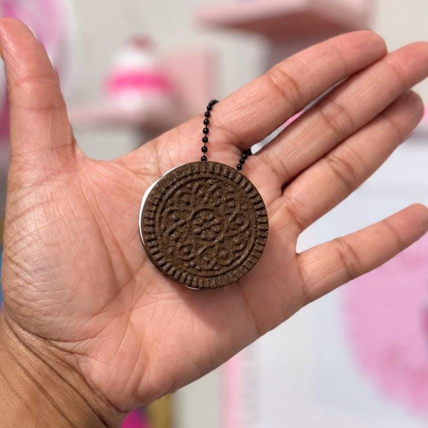 Pill Holder Cookie Sandwich | Travel Pill Case | Keychain Container