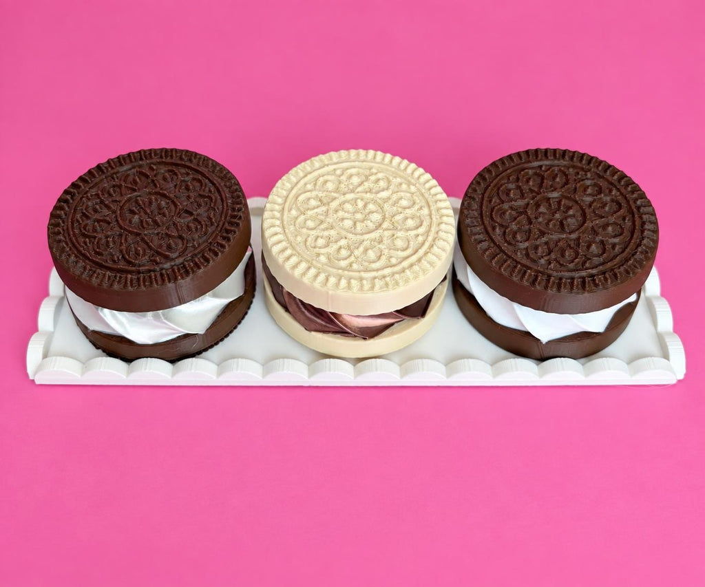 Pill Container Large Sandwich Cookie | AM PM Medicine Holder Organizer