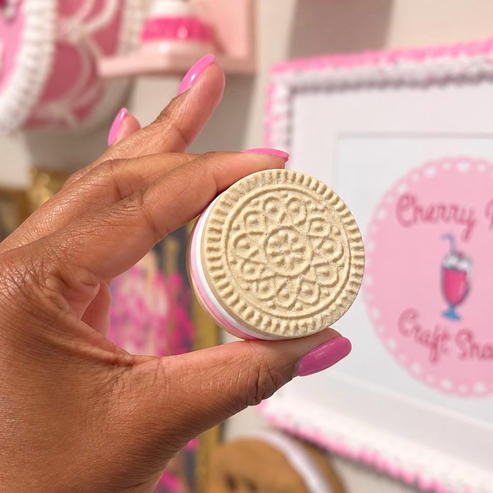 Pill Container Large Sandwich Cookie | AM PM Medicine Holder Organizer