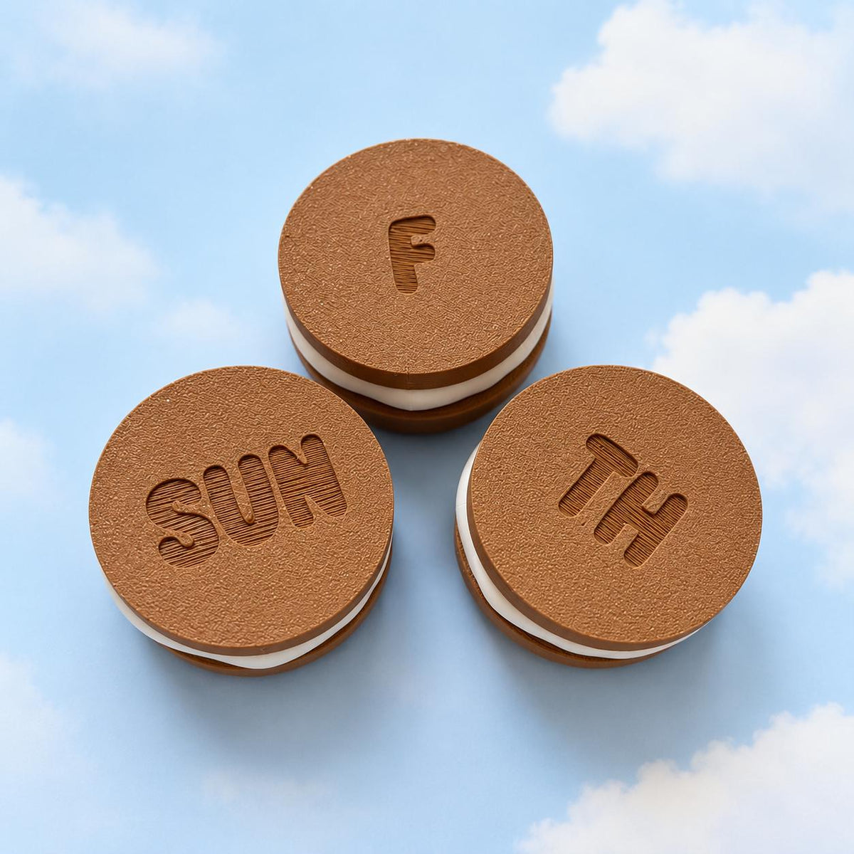 Chocolate Chip Cookie 7 Day Pill Organizer – Weekly Medication Case with Individual Containers