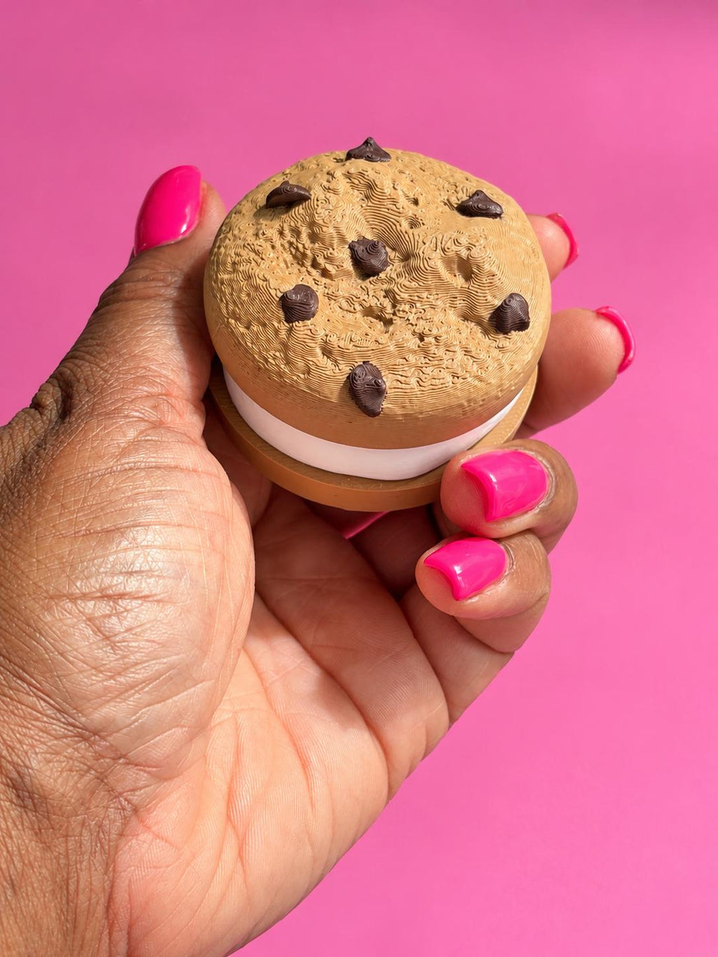 Chocolate Chip Cookie Pill Holder Larger AM PM | 3D Printed | Travel Case, Keychain Container