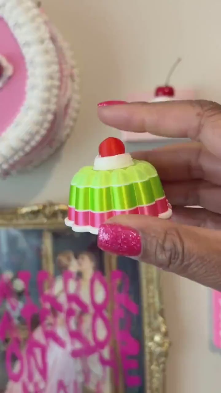 Pink and Green Jelly Fidget Mechanical Clicker