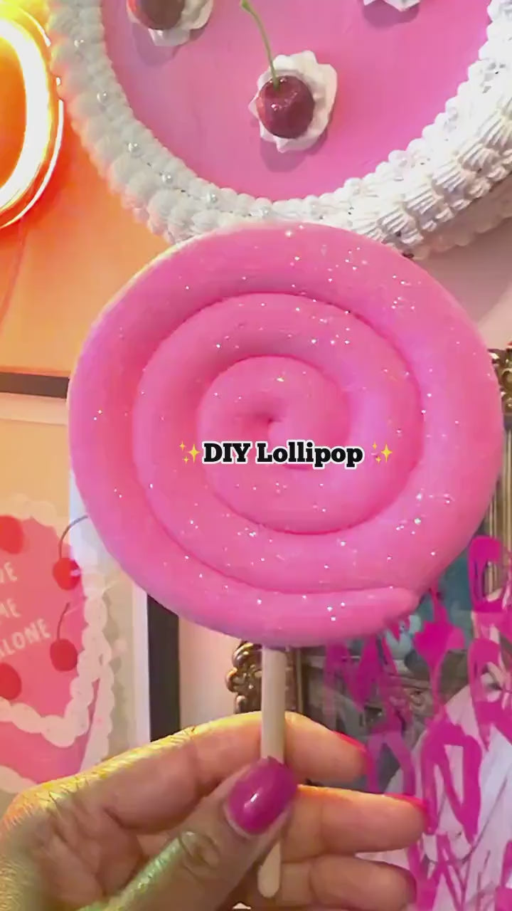 Paint Your Own Lollipop Craft, 3D Printed Candy Decor for Kids and Adults
