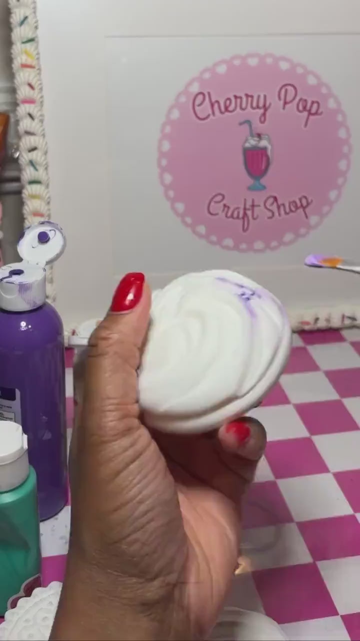 Paint Your Own Cookie with Swirl Icing | 3D Printed Craft Blank
